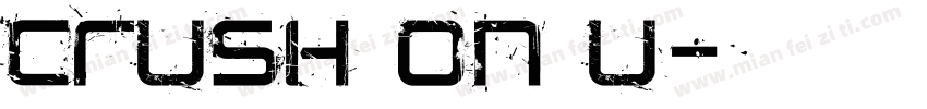 crush on u字体转换